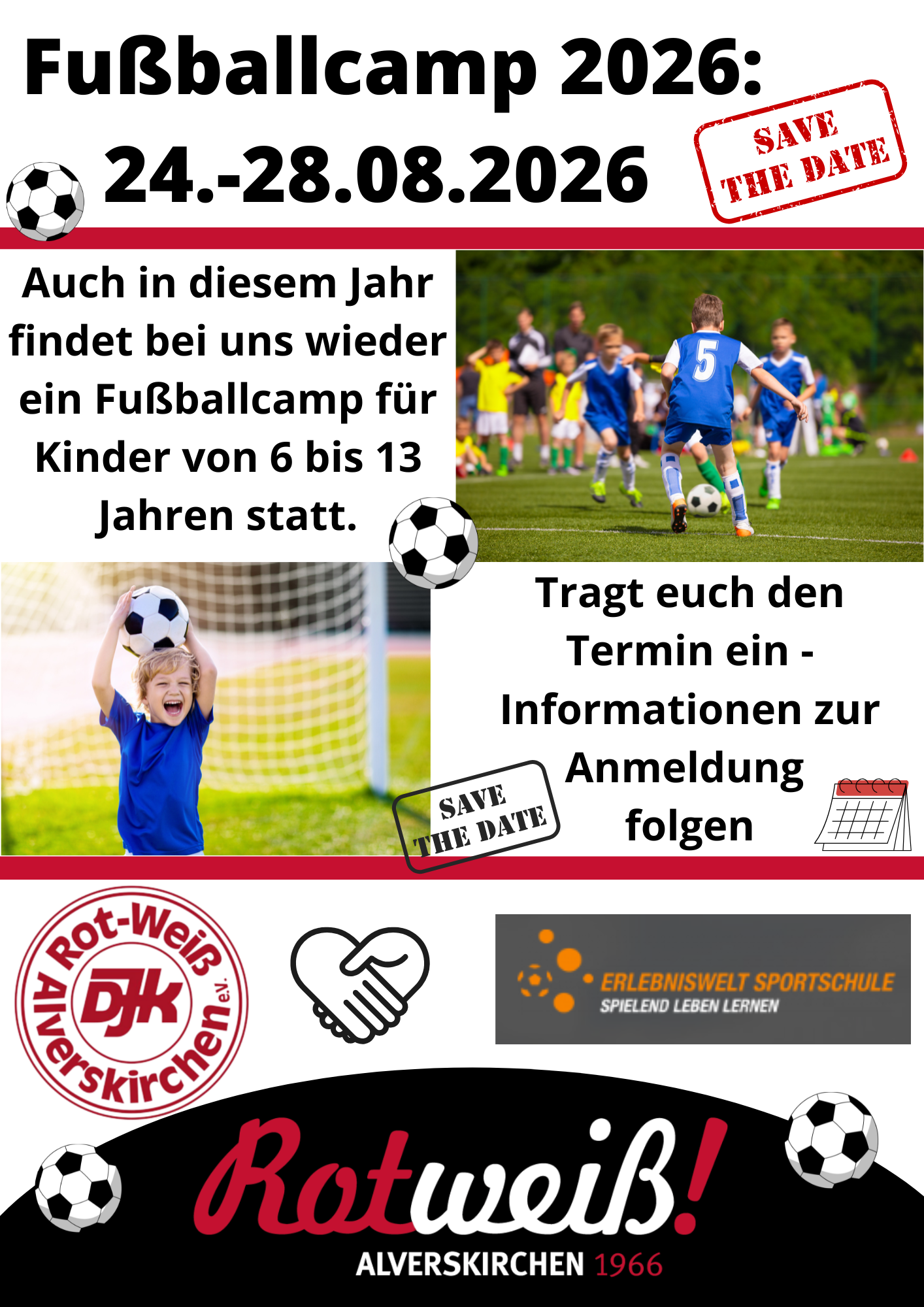 2026 01 15 Save the Date Fussballcamp 2026