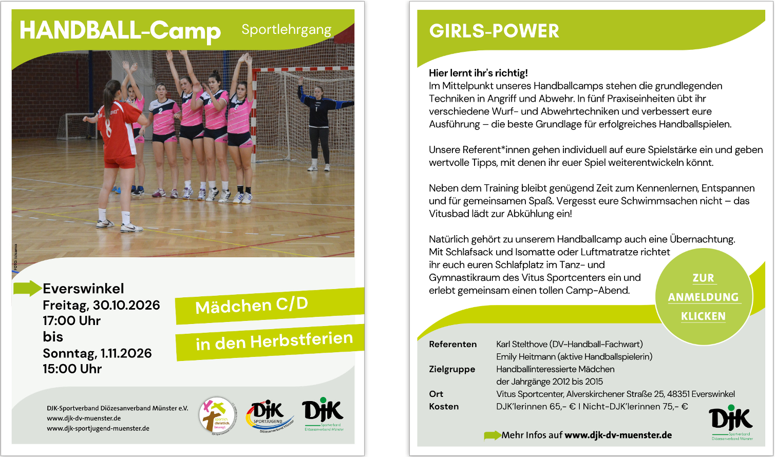 DVMS FLYER Handball Madchen