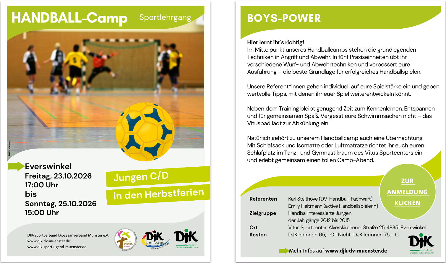 DVMS FLYERHandball Jungen